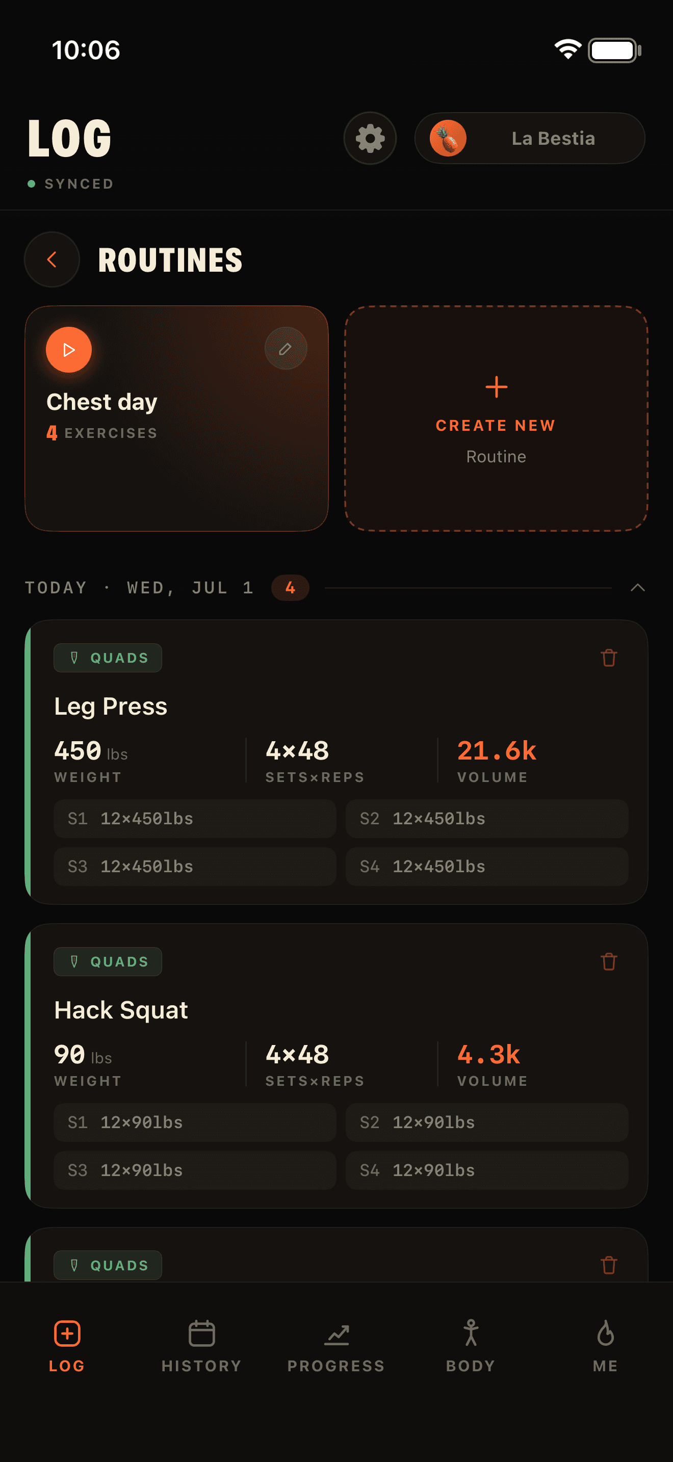 Tiger — routines